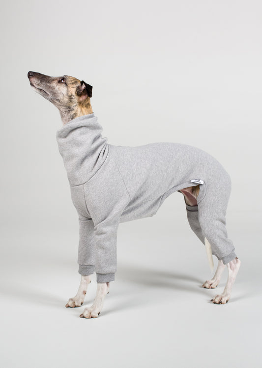 Whippet Thick Cotton Full Suit | Light Grey